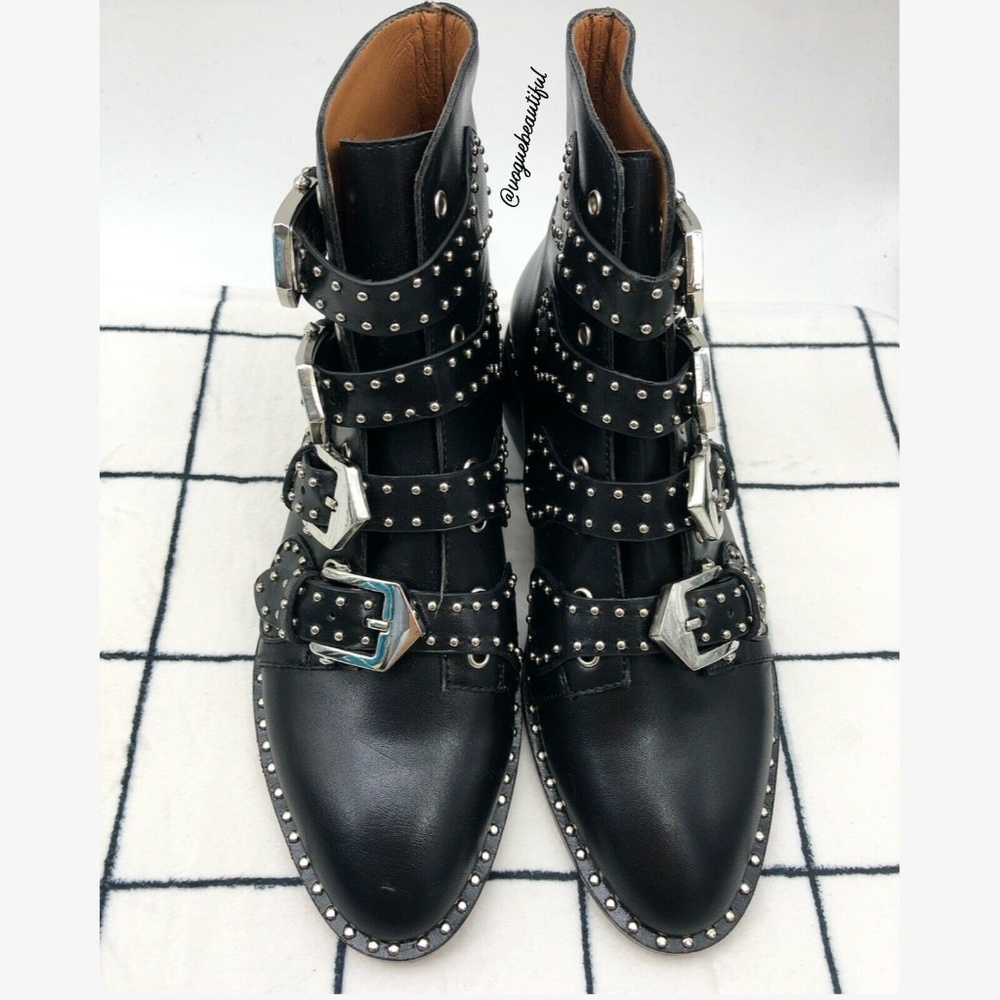 Jessica Buurman Lewis Studded Biker Ankle Boots - Picture 5 of 7